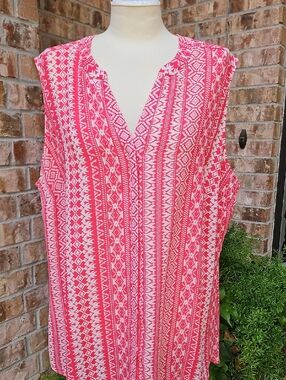 FOXCROFT NYC Sleeveless Blouse Sz 18W